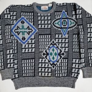 Vintage Voyager Sweater Size L Science Trekkie Hipster Mens